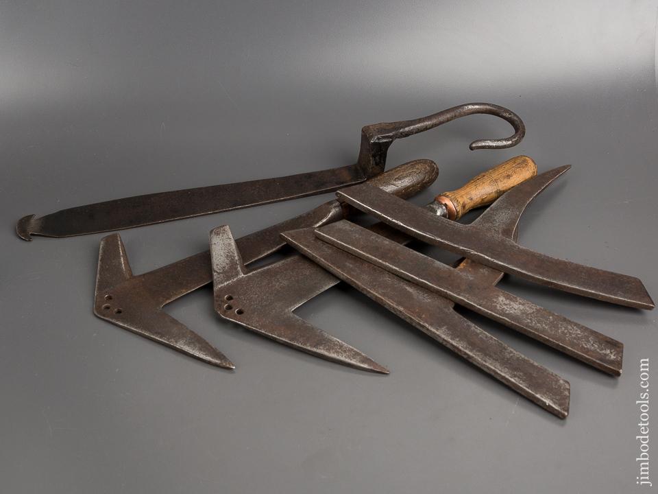 Fantastic 18th/19th Century Set of Slater's Tools in Original 18x7 inch Tote - 81705R