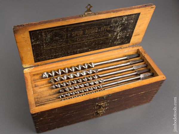 Complete Set of 13 RUSSELL JENNINGS Auger Bits in Original 3 Tiered Box - 81719