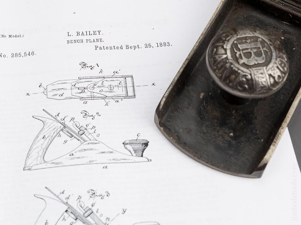 BAILEY Patent September 25, 1883 No. 6 Fore Plane - 81730