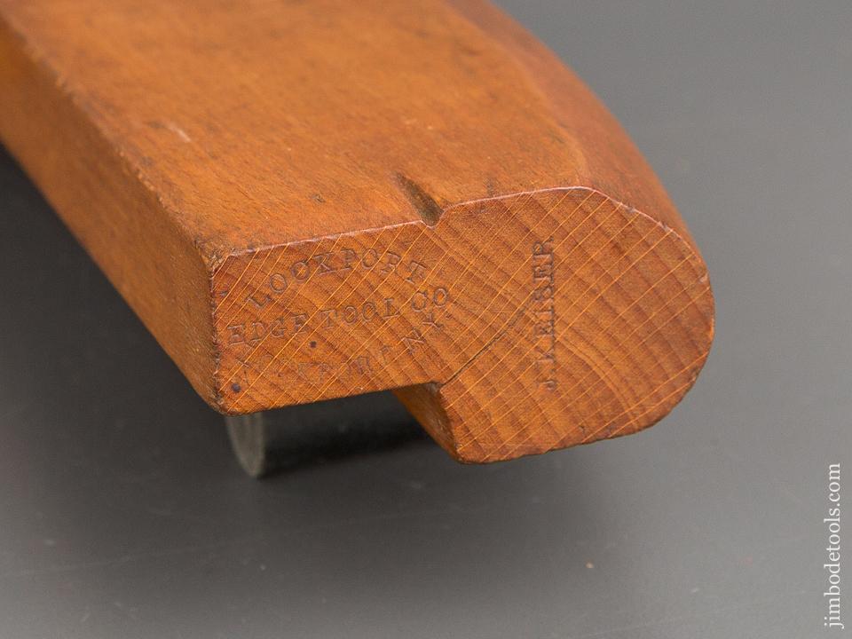 RARE Four Star LOCKPORT EDGE TOOL CO Compass Round Molding Plane circa 1860-70 Auburn, NY - 81757