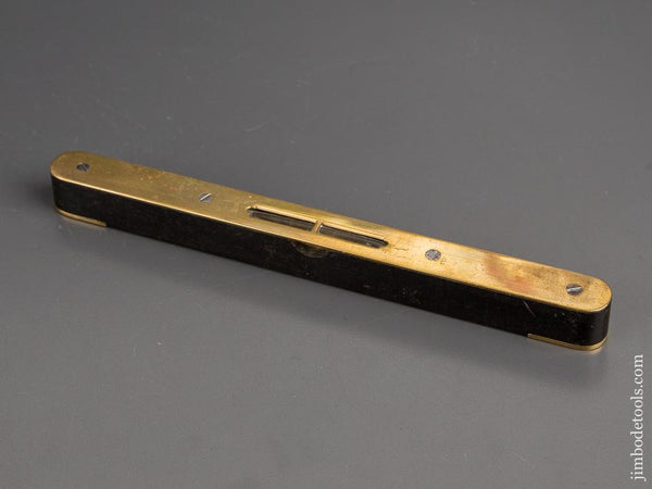Nine inch Ebony and Brass Level - 81771R
