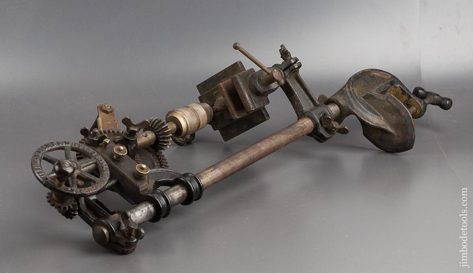 MILLERS FALLS No. 21 Table Mounted Drill Press 100% COMPLETE with Table & Vise - 81794
