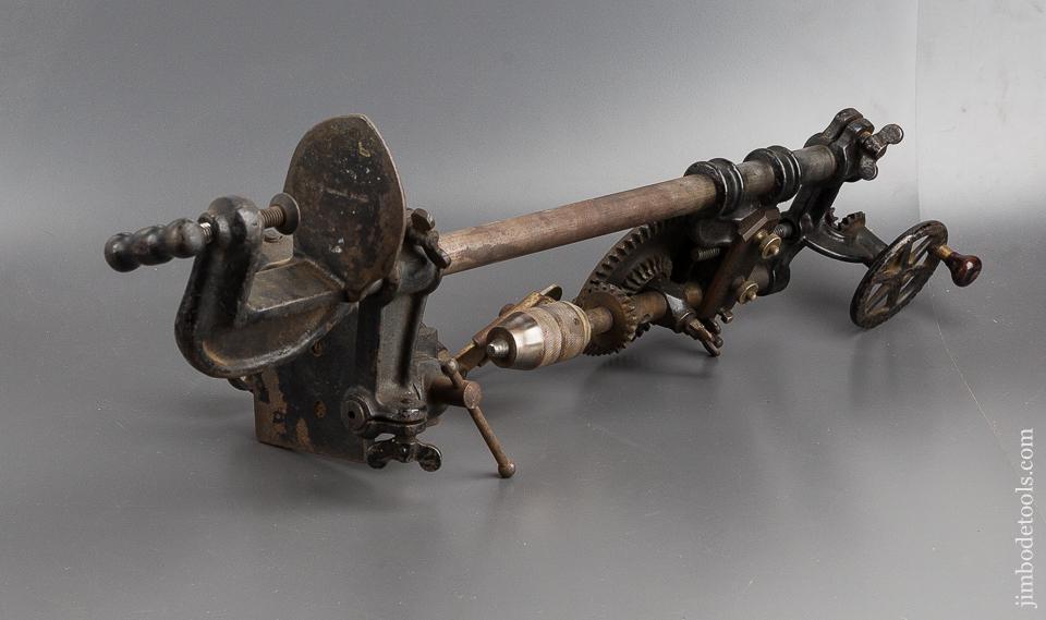 MILLERS FALLS No. 21 Table Mounted Drill Press 100% COMPLETE with Table & Vise - 81794