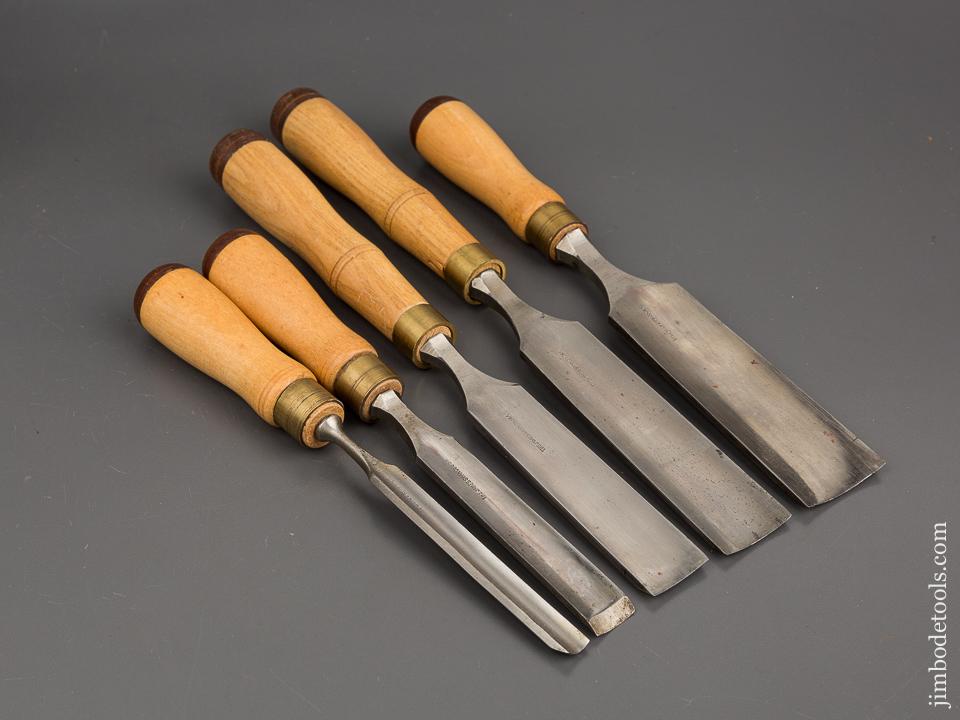 MINT & UNUSED! Set of Five JAMES SWAN Tang Gouges NEW OLD STOCK - 81802