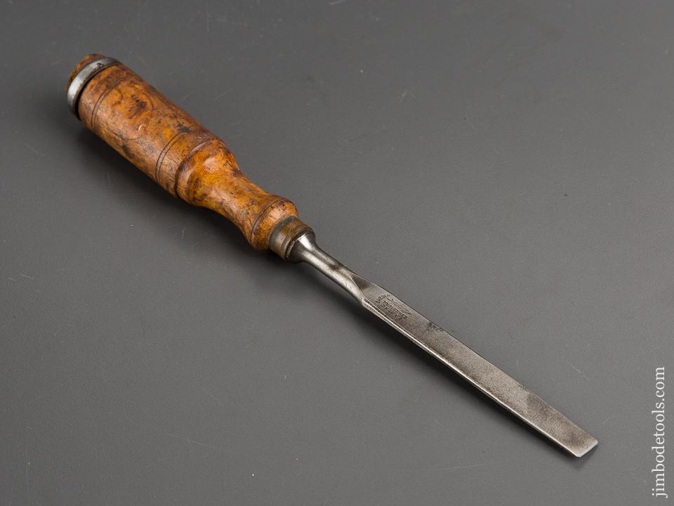 7/16 x 9 3/8 inch E.A. BERG ESKILSTUNA Burl Handled Chisel - 81814
