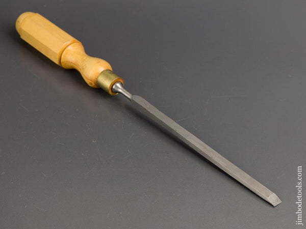 1/2 x 13 1/2 inch JAMES SWAN Boxwood Handled Tang Firmer Chisel NEW OLD STOCK - 81841