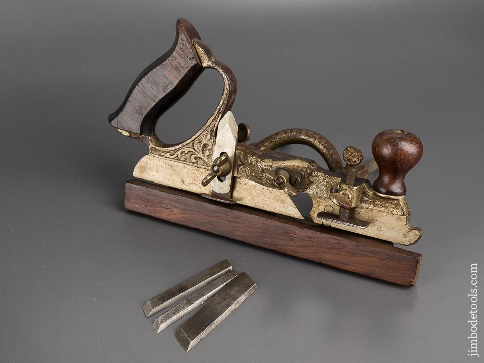 STANLEY No. 46 Skewed Plow Plane with Four Cutters and Two Stops  - 81845