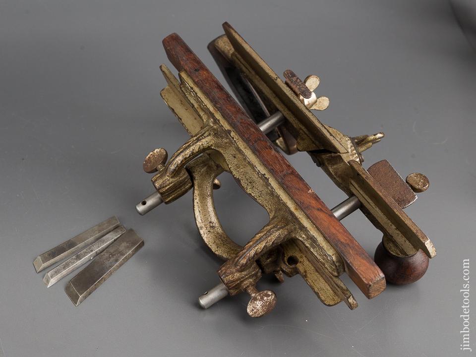 STANLEY No. 46 Skewed Plow Plane with Four Cutters and Two Stops  - 81845