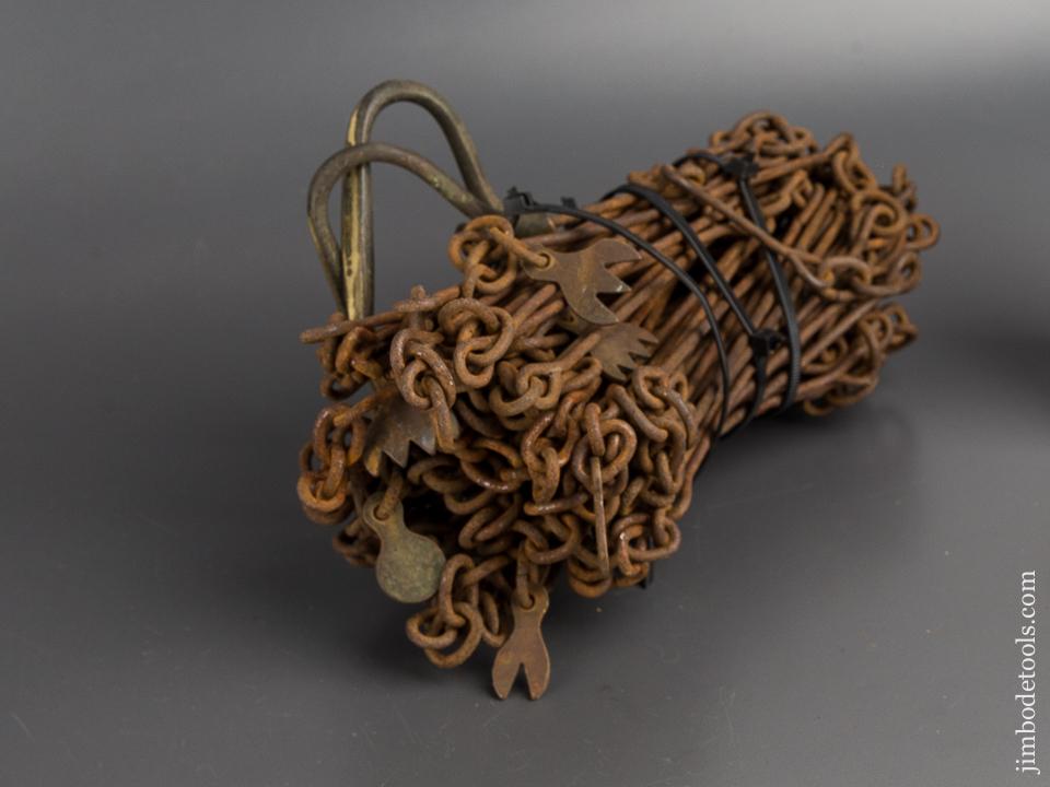 SIGNED 66 Foot Surveyor's Chain by GURLEY TROY NY - 81879