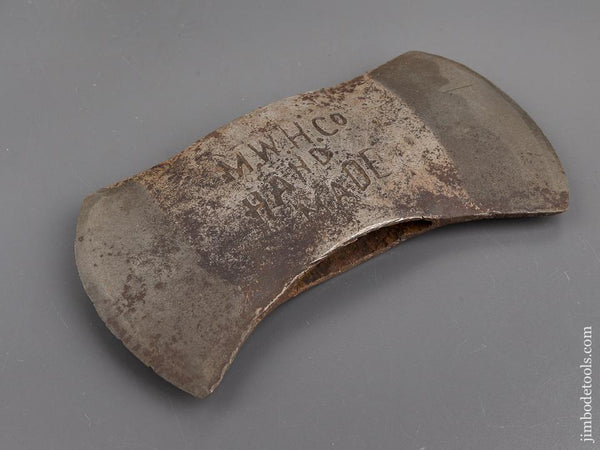 Four pound Double Bit Felling Axe by MARSHAL WELLS HDW. CO Embossed and with ORIGINAL Paint - 81883