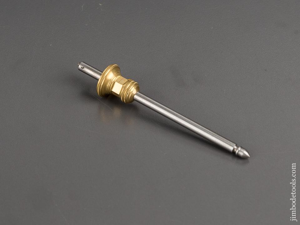 Miniature 3 1/2 inch PAUL HAMLER  Brass & Steel Marking Gauge with Acorn Finial - 81889U