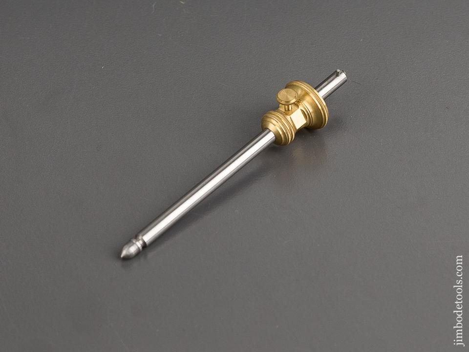 Miniature 3 1/2 inch PAUL HAMLER  Brass & Steel Marking Gauge with Acorn Finial - 81889U