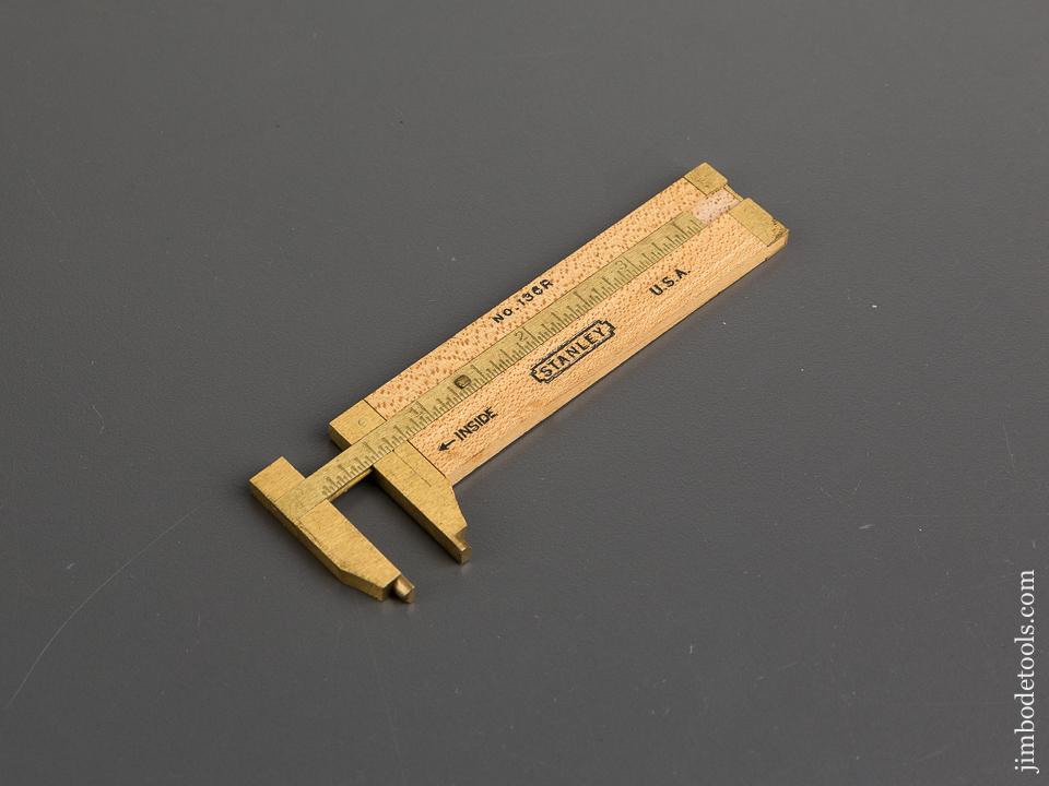 STANLEY No. 136R Boxwood & Brass Caliper Rule - 81910