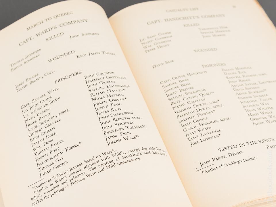 Book: MARCH TO QUEBEC, JOURNALS OF THE MEMBERS OF ARNOLD'S EXPEDITION by Kenneth Roberts - 81914R