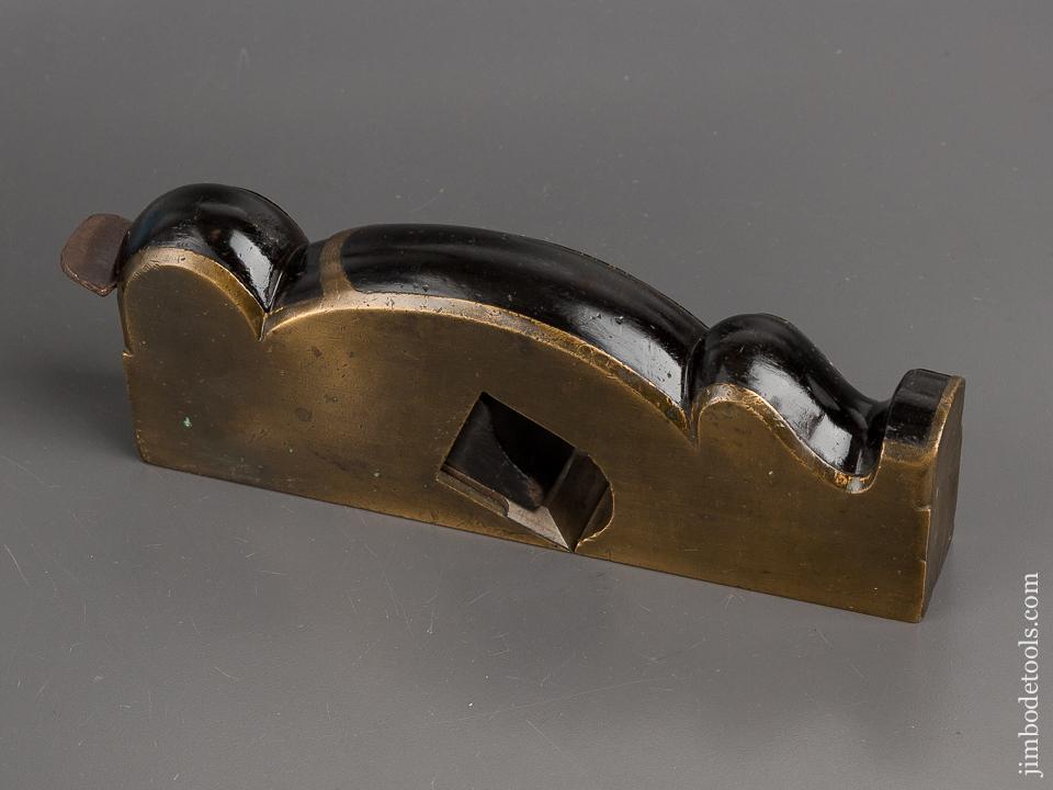 Stunning! Ebony and Brass 1 12 x 9 1/4 inch Shoulder Plane - 81919R