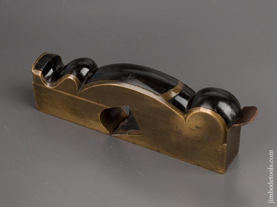 Stunning! Ebony and Brass 1 12 x 9 1/4 inch Shoulder Plane - 81919R