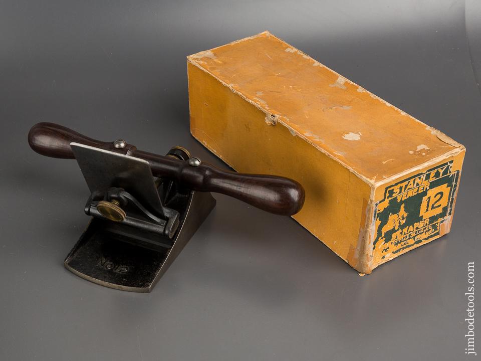 STANLEY No. 12 Veneer Scraper NEAR MINT in Original Box SWEETHEART  - 81929R