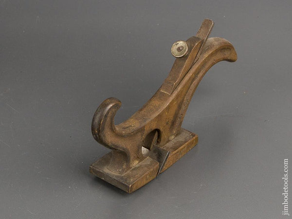 1 3/4 x 7 3/4 inch Brass Tee Rabbet Plane with Lever Cap - 81954RU