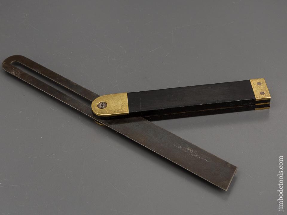 12 inch Ebony and Brass Bevel by JOHN HALL BIRMINGHAM - 81963R