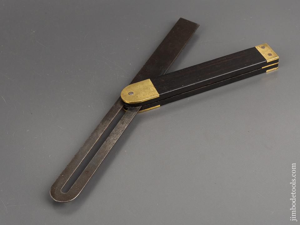12 inch Ebony and Brass Bevel by JOHN HALL BIRMINGHAM - 81963R