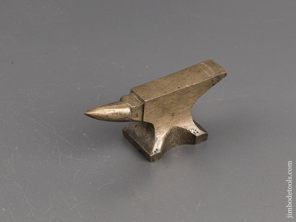 Fine Miniature 9 ounce Brass Anvil - 81979R