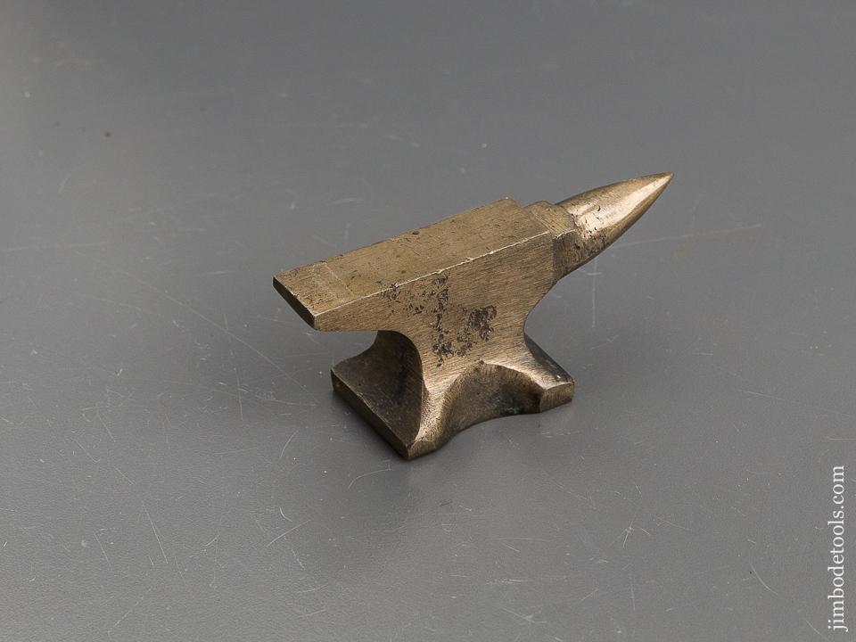 Fine Miniature 9 ounce Brass Anvil - 81979R