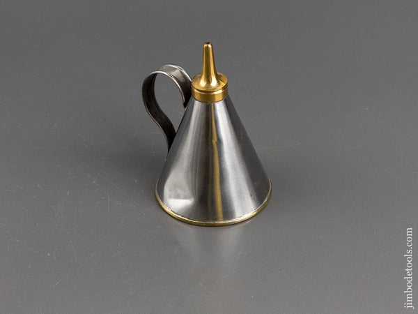 Pretty 3 1/4 x 4 inch Tin Oil Can - 81993R