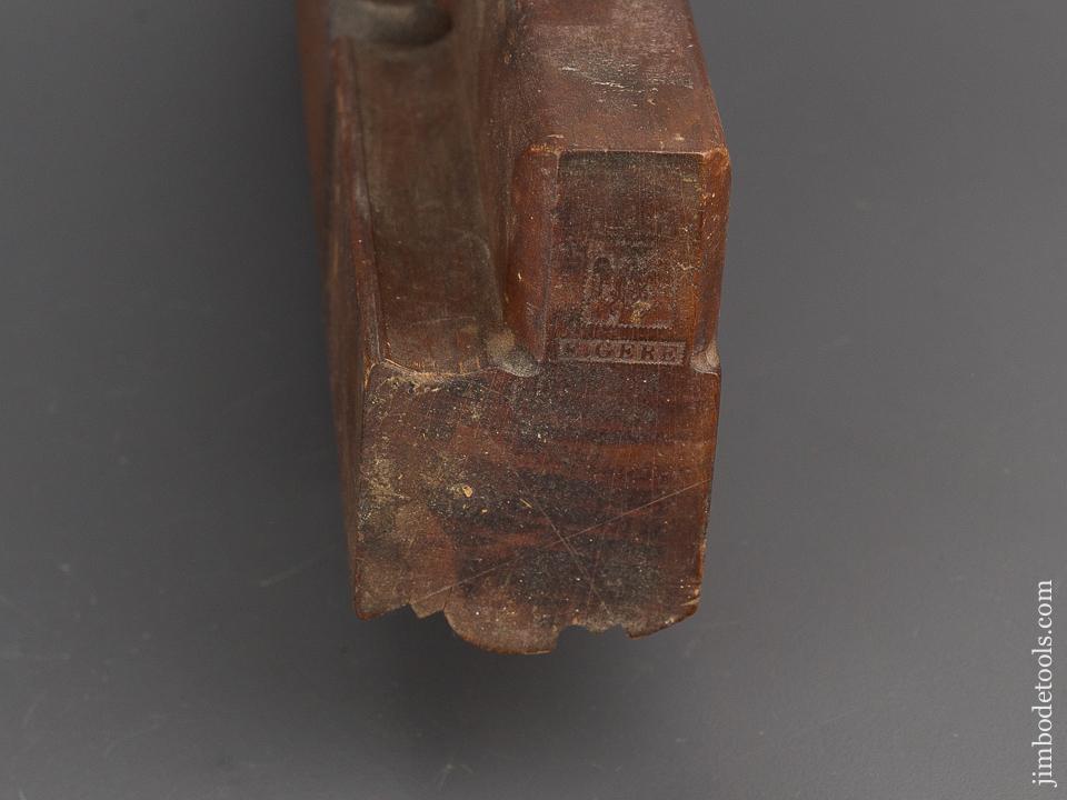Rare! E. GERE with Eagle Motif Beech Complex Moulding Plane circa 1800-40 Susquehanna County PA - 81995R