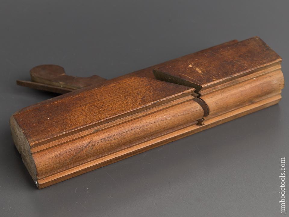 Rare! E. GERE with Eagle Motif Beech Complex Moulding Plane circa 1800-40 Susquehanna County PA - 81995R