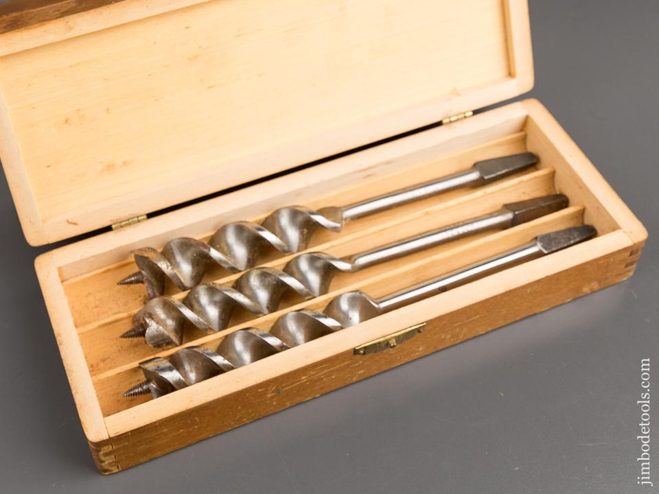 Complete Set of 13 RUSSELL JENNINGS Auger Bits in Original 3 Tiered Box -82012