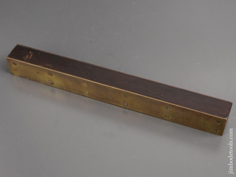 12 inch Cuban Mahogany and Brass Level Dated 1883 - 82014R