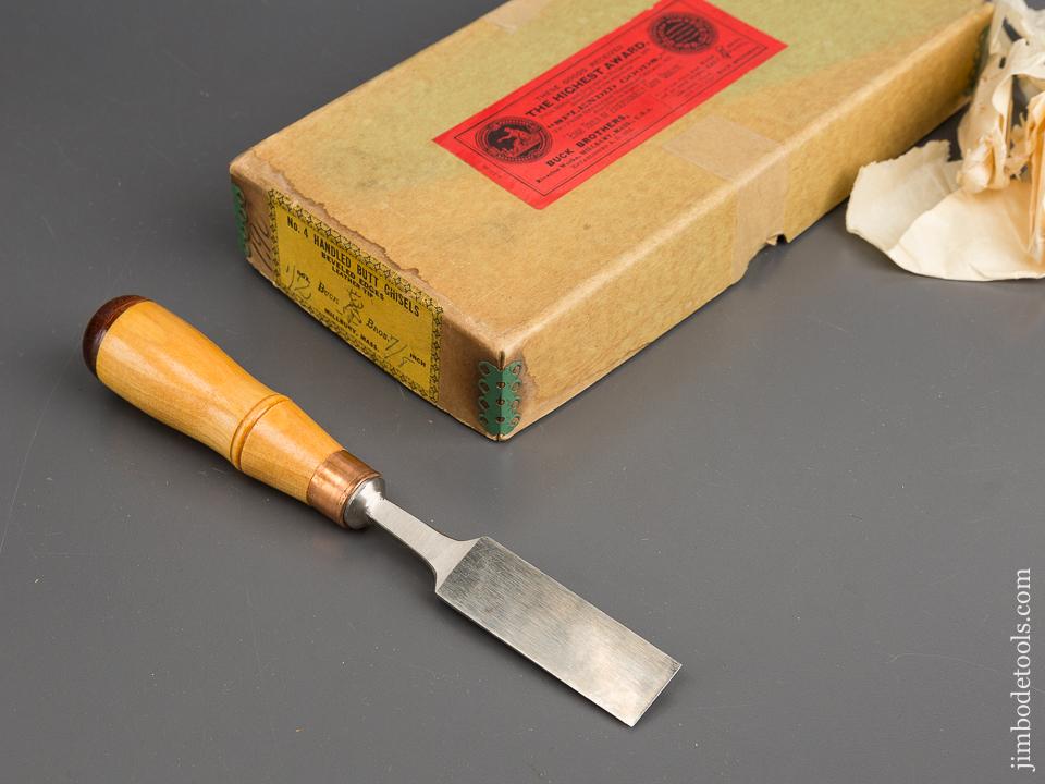 7/8 x 8 inch BUCK BROTHERS No. 4 Butt Chisel MINT in Original Box - 82014