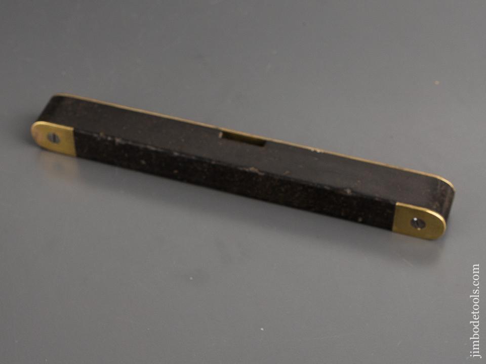 Eight inch PRESTON Ebony and Brass Level - 82015R