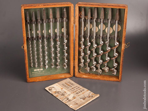 Complete Set of IRWIN Auger Bits in Original Box - 82055