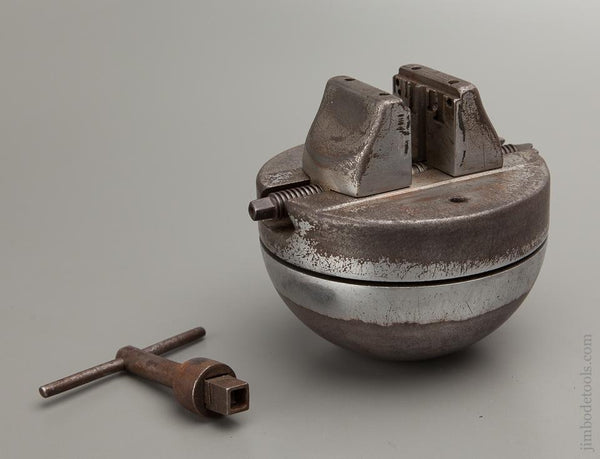 Fine THE REX Graver's Ball with Original Key by Inventor L.W. GERY NEW ORLEANS and Maker A.D. MUEHLMATT CINCINNATI - 82099R