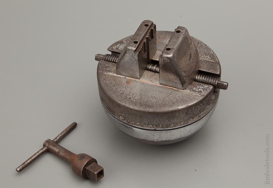 Fine THE REX Graver's Ball with Original Key by Inventor L.W. GERY NEW ORLEANS and Maker A.D. MUEHLMATT CINCINNATI - 82099R