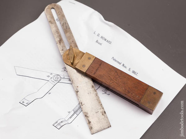 Eight inch HOWARD Patent November 5, 1867 Bevel - 82111