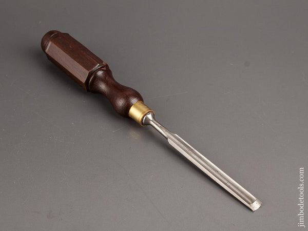 3/8 x 10 1/4 inch JAMES SWAN Rosewood Handled Tang Chisel - 82141