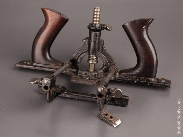 Extra Fine! STANLEY No. 171 Door Trim & Router Plane COMPLETE With All Three Cutters! - 82163