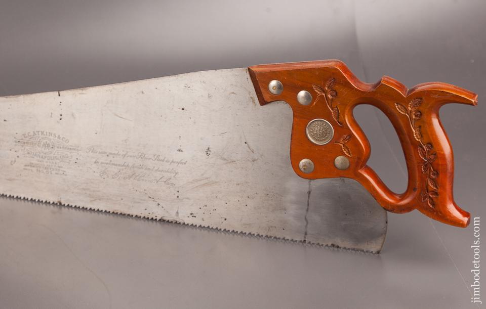 Fabulous! 7 point 26 inch Crosscut ATKINS No. 51 Hand Saw - 82170