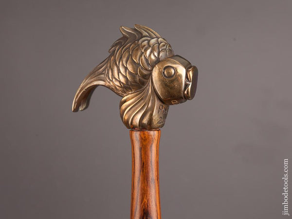 2006 PNTC 8 1/2 inch Rosewood Handled Fish Head Hammer Favor - 82179