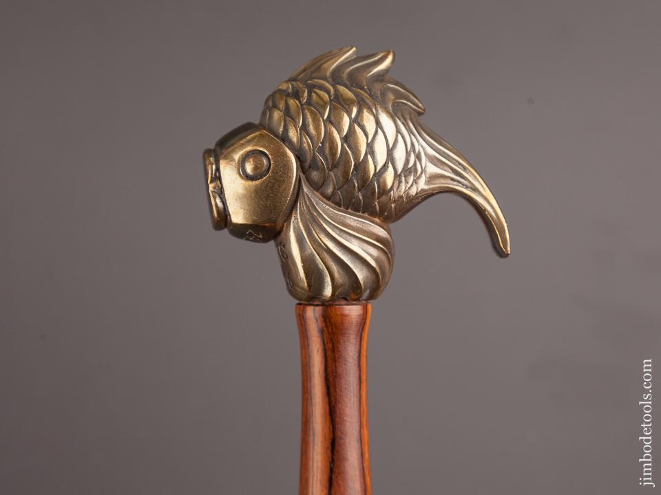 2006 PNTC 8 1/2 inch Rosewood Handled Fish Head Hammer Favor - 82179