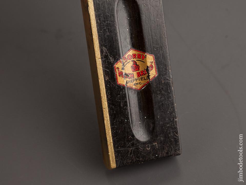 MINTY Nine inch SORBY Ebony Try Square with Decal - 82187U