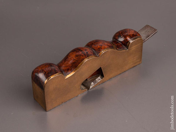 Drop Dead Stunning GUNMETAL & BURL Shoulder Plane - EXCELSIOR 82205