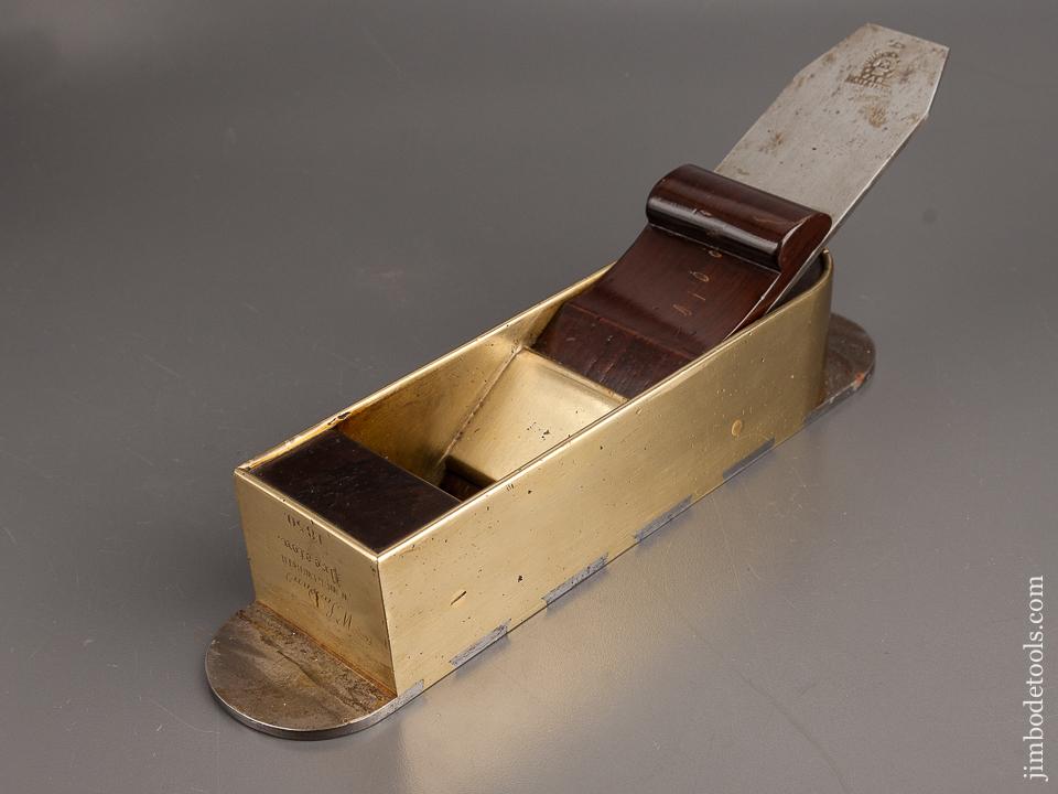 Exquisite! Gunmetal & Steel & Rosewood Miter Plane stamped 1850 - 82212U
