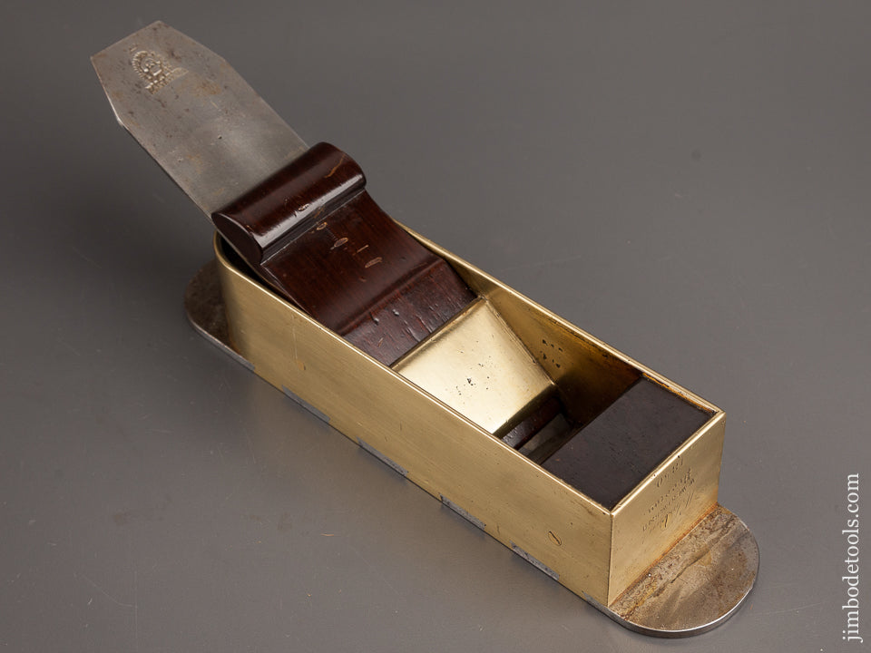 PRESTON 1850 Exquisite! Gunmetal & Steel & Rosewood Miter Plane stamped 1850 - 82212U - AS OF SEPT. 14