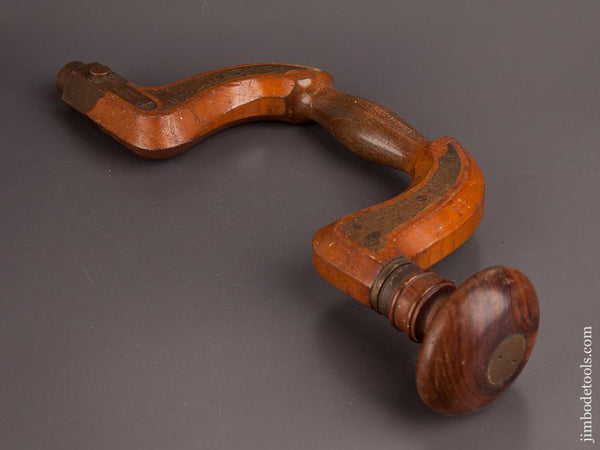 Extra-Fine! MOULSON BROS. Plated Beech Brace with Lignum Head - 82242R