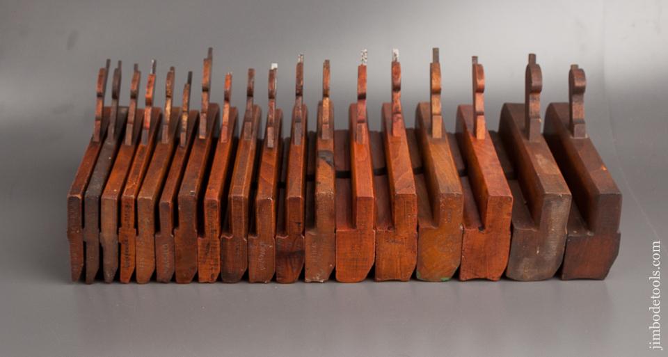 Complete Harlequin Set of 18 Hollows & Rounds Molding Planes - 82261
