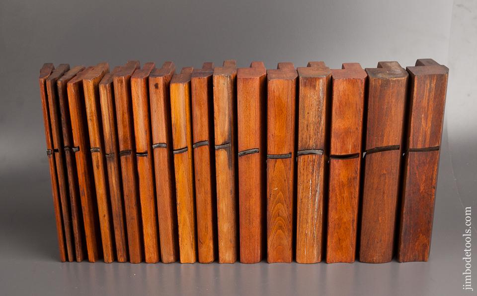 Complete Harlequin Set of 18 Hollows & Rounds Molding Planes - 82261