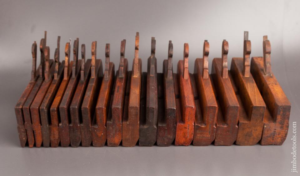 Complete Harlequin Set of 18 Hollows & Rounds Molding Planes - 82265